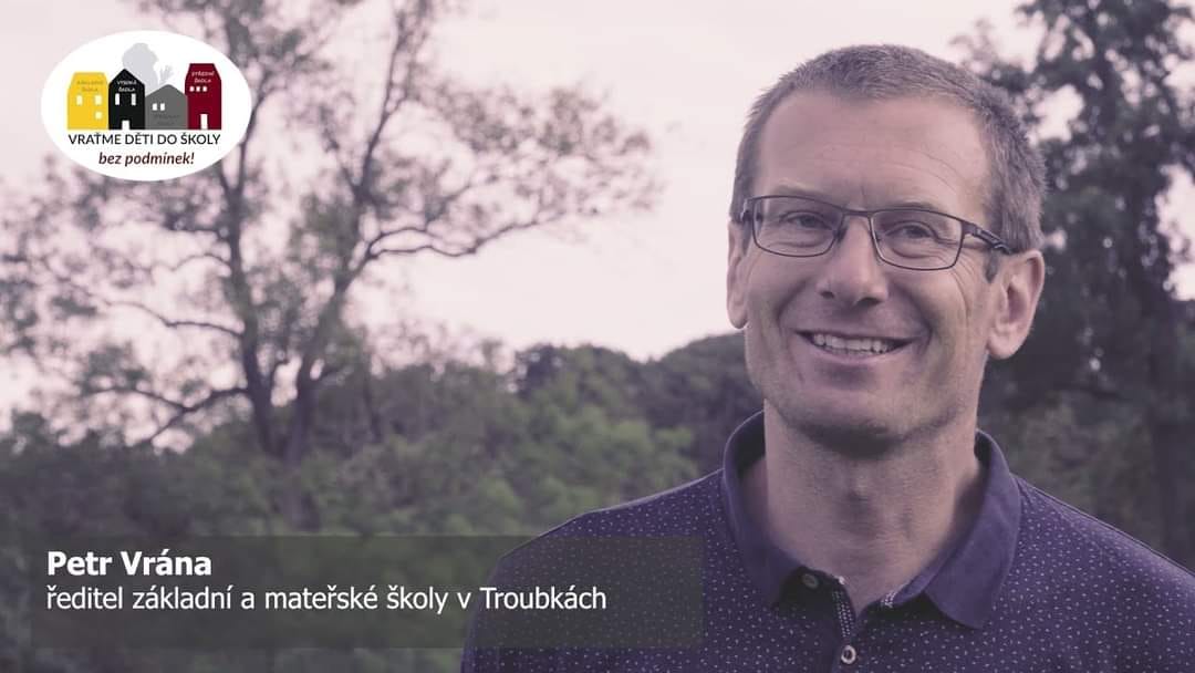 Pedagog, ředitel ZŠ a MŠ Petr Vrána