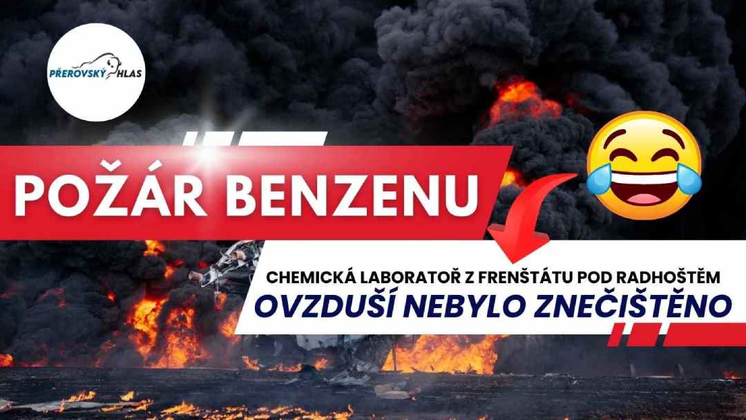 Hustopeče nad Bečvou hoření benzolu