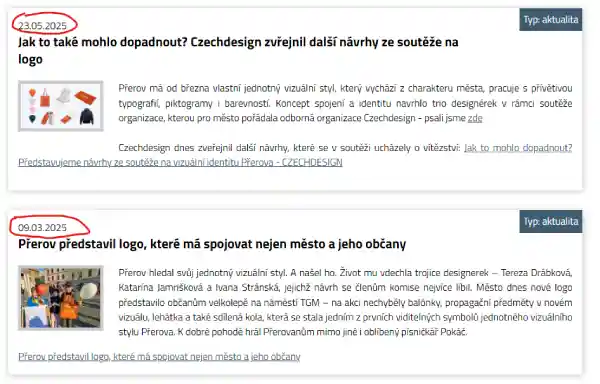 Informace z radnice na téma logo