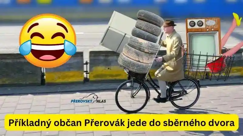 Příkladný přerovák jede do sběrného dvora
