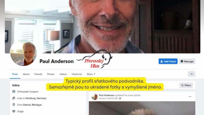 Falešný profil žádost o přátelství