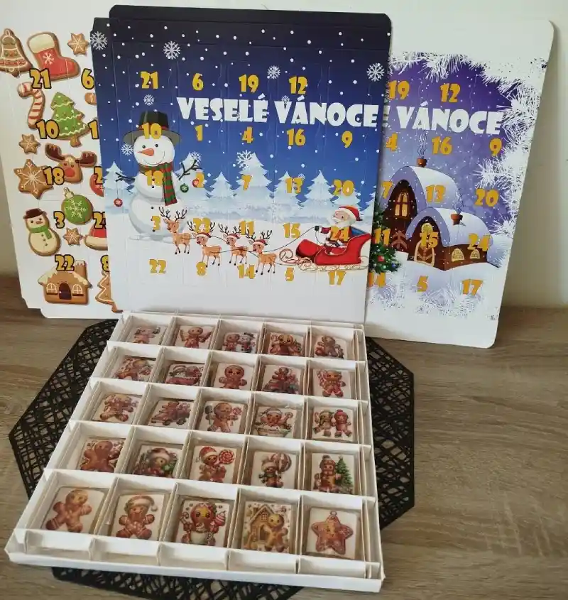 Perníčkový adventní kalendář