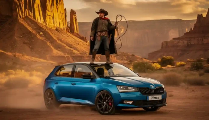 Jízda Fabie Přerov ulice Optiky